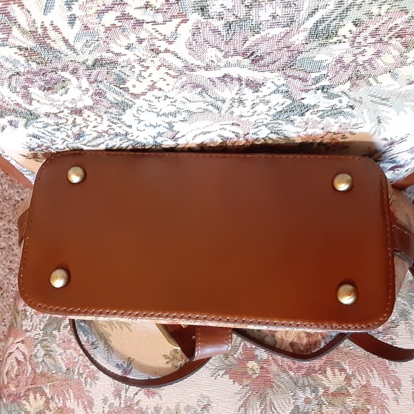 Patricia Nash Floral Leather Satchel/Should Bag - Picture 15 of 16
